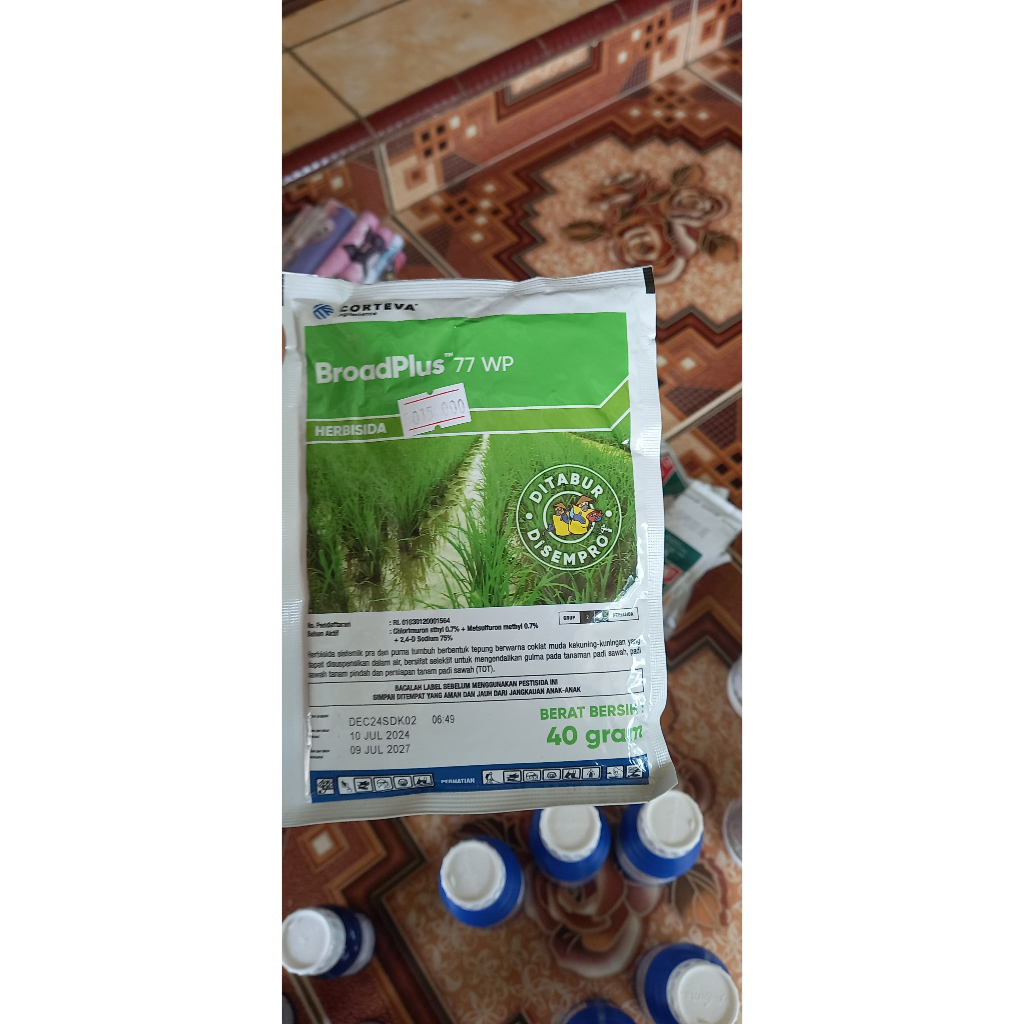 BroadPlus Broad Plus 77 Pembasmi rumput untuk tanaman padi. Termurah harga grosir