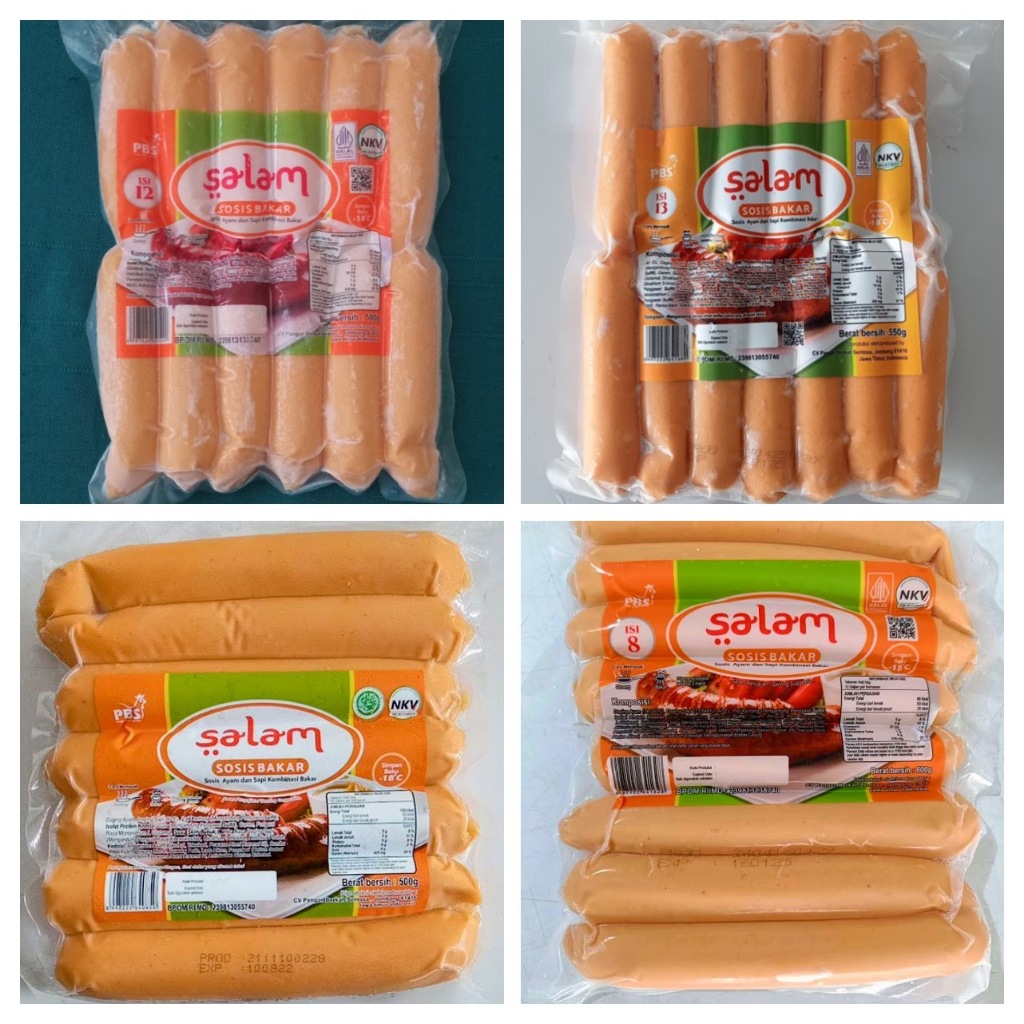 

Salam Sosis Bakar Kombinasi | Mini isi 12, Mini isi 13, Jumbo isi 7, Jumbo isi 8