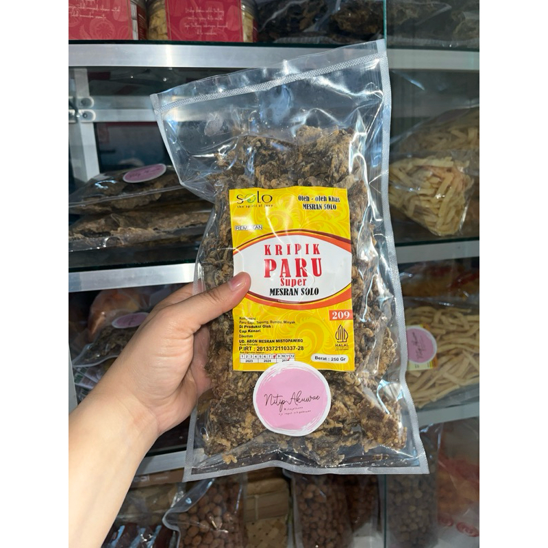 

Keripik Paru Pecahan Mesran Solo 250gr