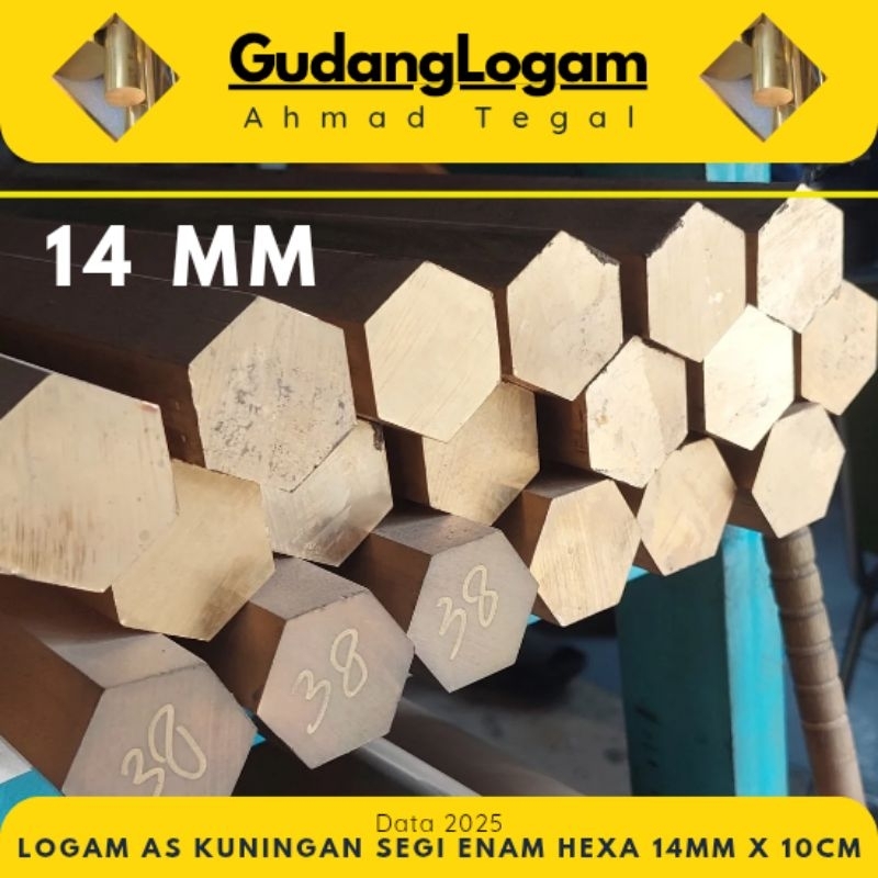 As Kuningan Hexsagonal14mm // Segienam 14mm