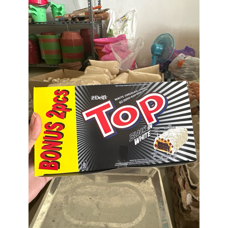 

TOP black in white chocolate-caramel 1 box isi 24 + 2