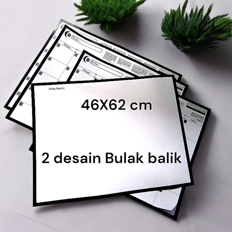 

2 lembar Whiteboard bisa diGulung Multifungsi – 62 cm x 46 cm