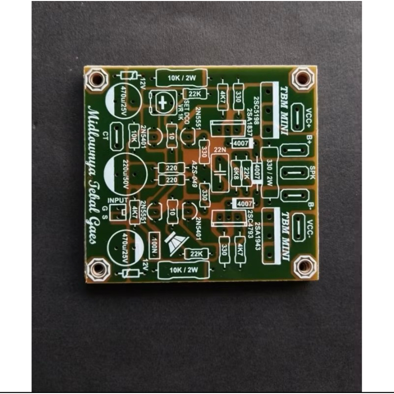 PCB Power Amplifier TBM Mini Midlow Tebal