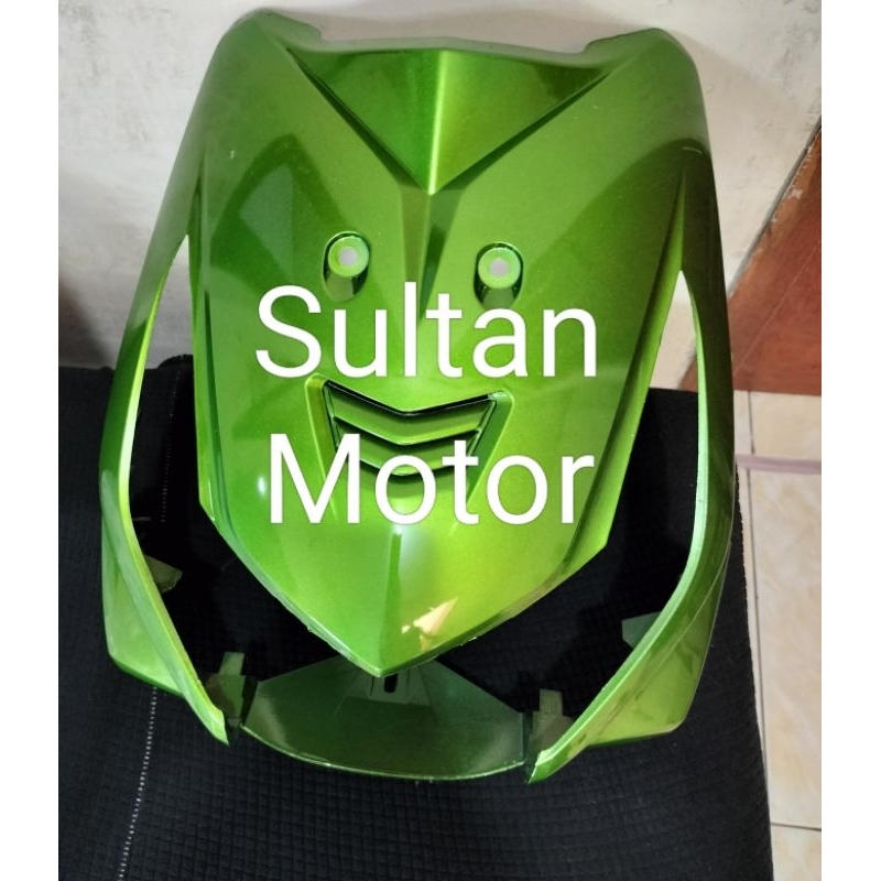 tameng depan beat karbu hijau cover depan beat karbu hijauu