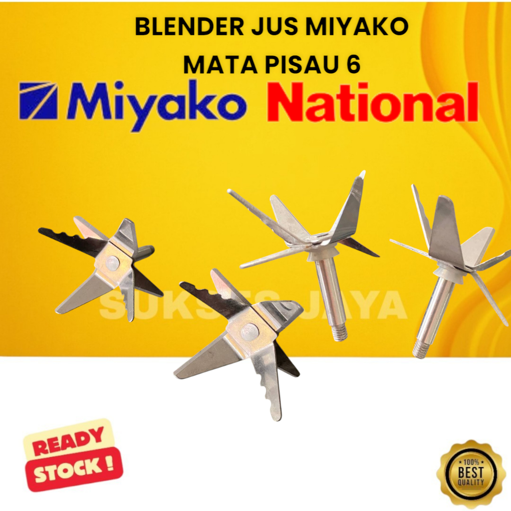 PISAU BLENDER JUS MIYAKO 6 MATA– Tajam & Tahan Lama