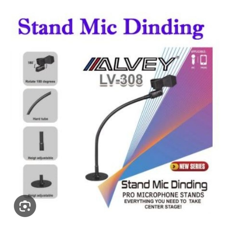 ALVEY STAND MIC DINDING LV-308