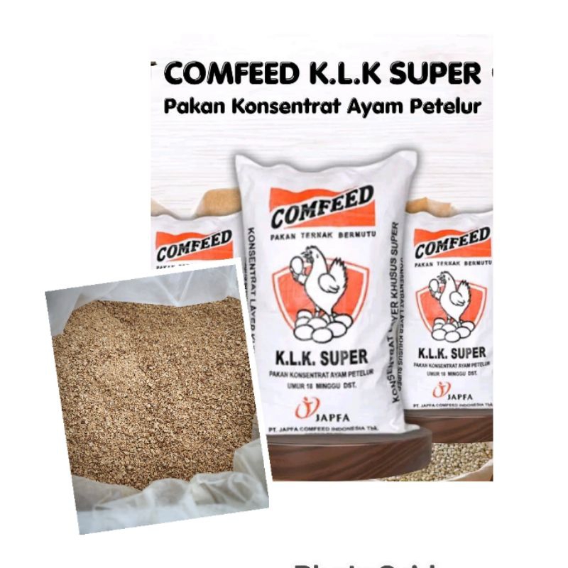 pakan ayam petelur comfeed k.l.k super Sekiloan