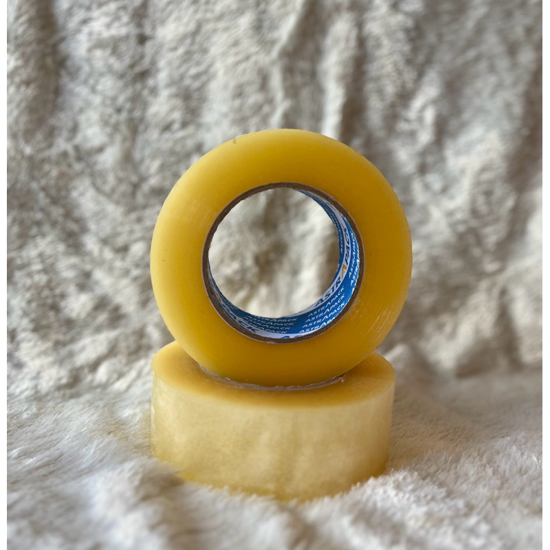 Lakban Isolasi Bening Jumbo 45 MM X 300 Yard / Lakban Bening Jumbo / Isolasi Bening Besar Murah