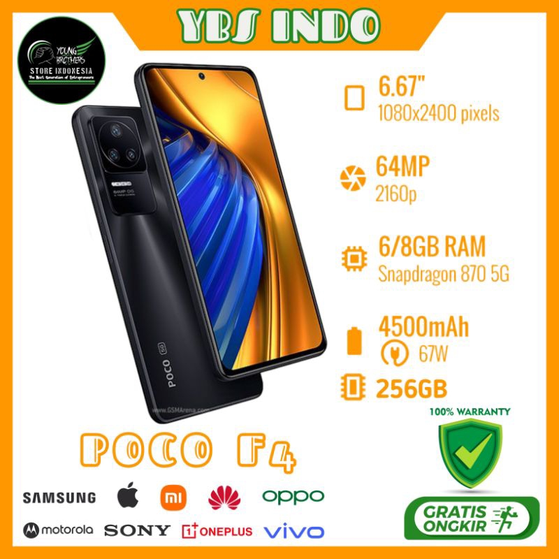Poco F4 Ram 8/256Gb - Smartphone Bekas Bergaransi