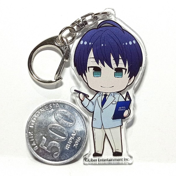 Act Addict Actors A3 x animate cafe Trading Acrylic Key Holder Hotel Style Ver. - Tsukioka Tsumugi