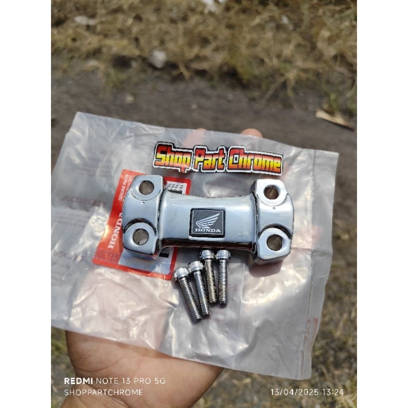 Raiser CB150R ori chrome set baut L 4 biji PNP segitiga GL MAX/PRO MEGAPRO TIGER crom celup