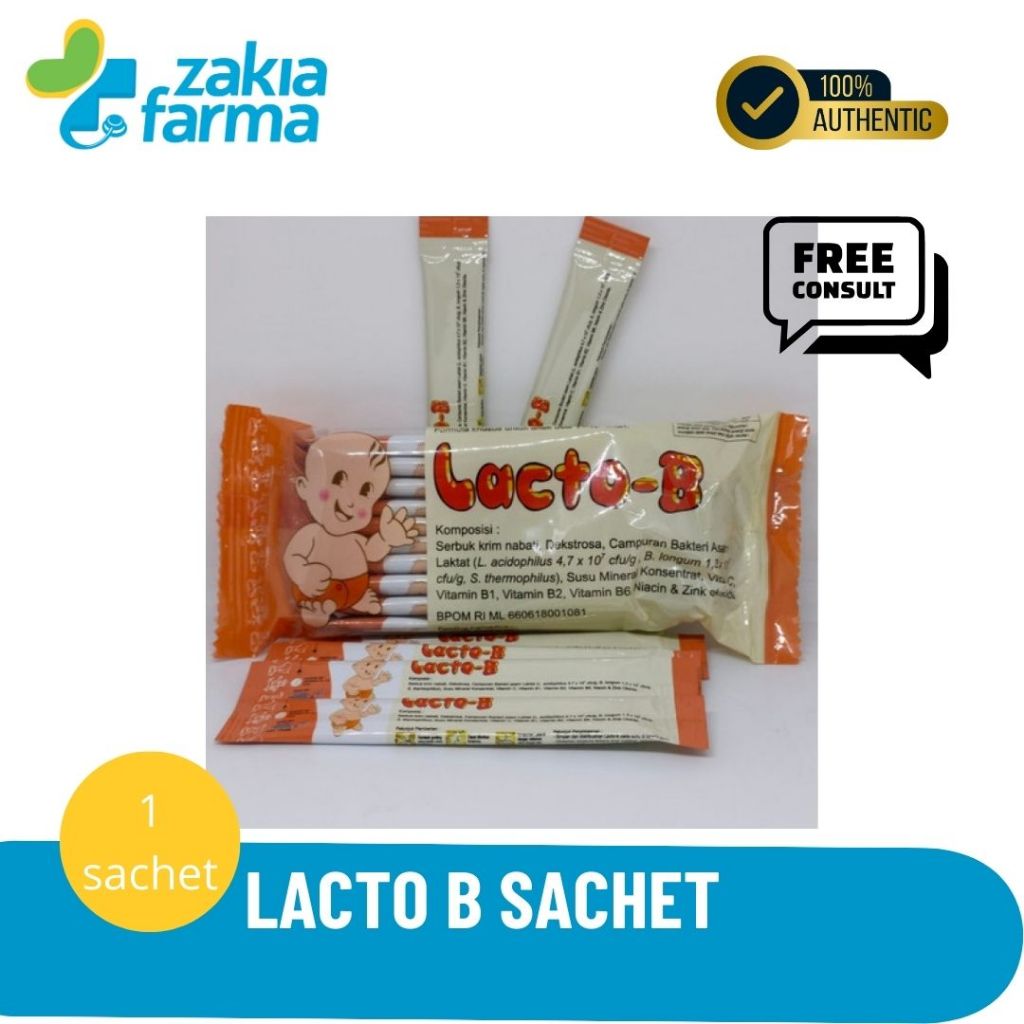 lacto b (sachet) probiotik untuk diare dan memperbaiki sistem pencernaan anak
