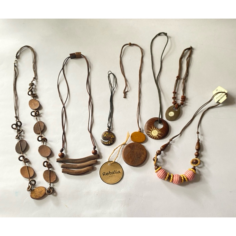 Kalung Vintage / Kalung Kayu / Kalung Etnik