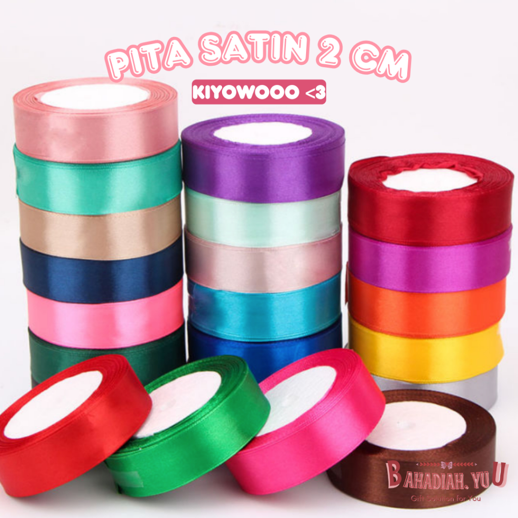 

[ Per Meter ]Pita Satin 2 cm Pita Kado Pita Bunga Pita Satin Murah PT01 / Bagus