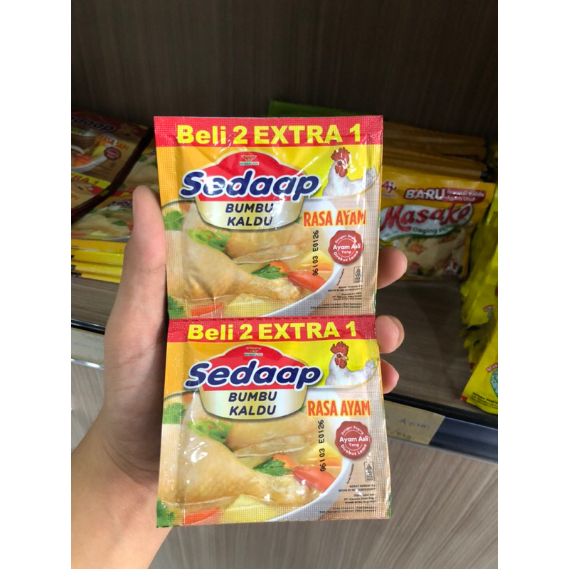 

Sedaap bumbu kaldu ayam/ sapi 1 renteng