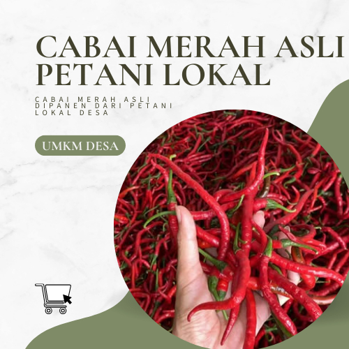 

Murah!!! Cabai Merah Asli dari Petani Lokal 1 Kg