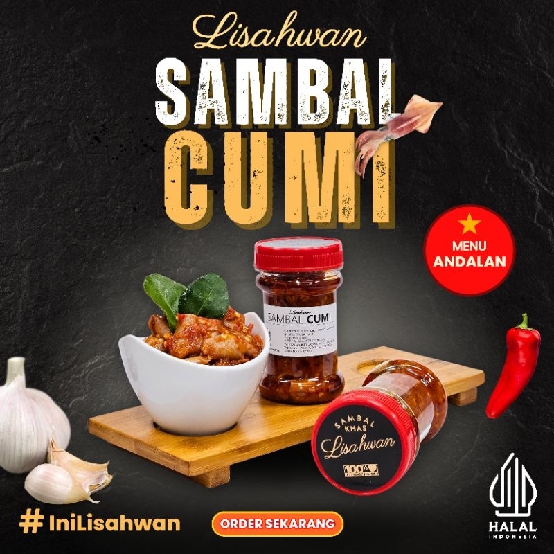 

SAMBAL CUMI LISAHWAN - Pedas, Gurih, Siap Makan.