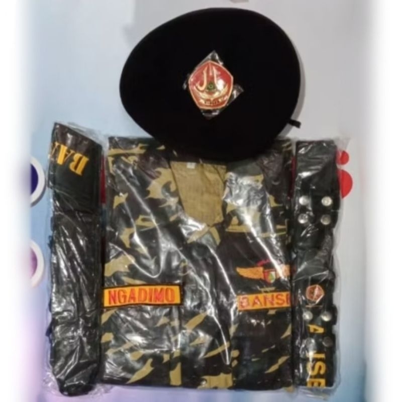 SERAGAM PDL BANSER BAHAN RIPSTOK komplit+nama