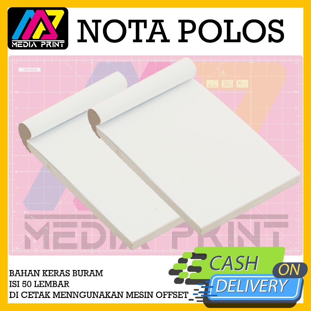 

NOTA BLENK /MEMO POLOS BAHAN KERTAS KORAN/BURAM MURAH UKURAN 1/4 FOLIO ISI 50 LEMBAR READY STOK