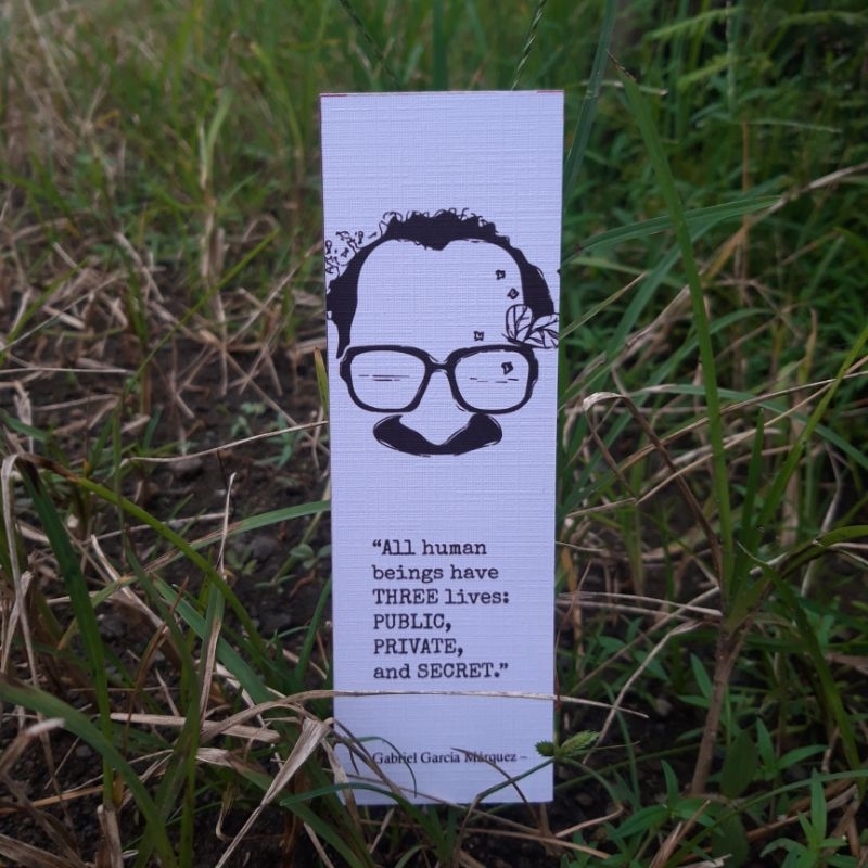 Bookmark Edisi Gabo-Per Pcs Pembatas Buku Quotes Sastra