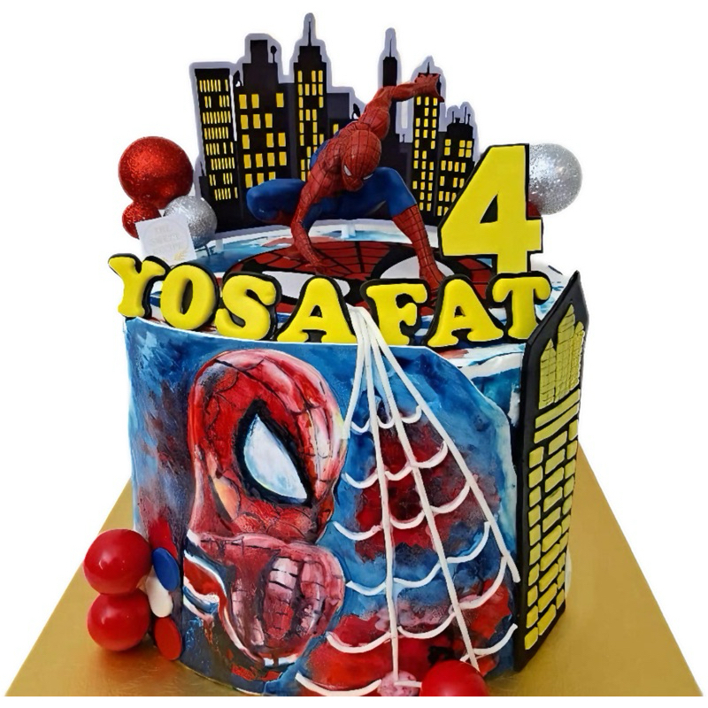 

Cake Birthday Painting Spiderman