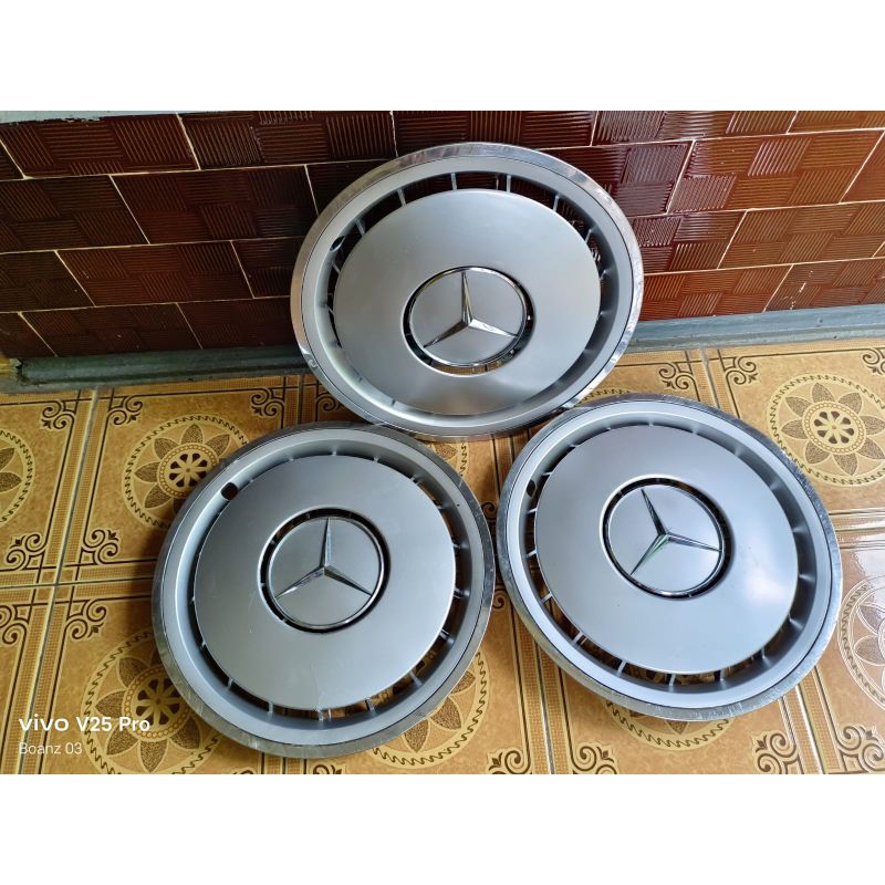 Tutup velg Cover whell Dop Mobil mercy list croom Boxer W124  W201 Ring 15 Original