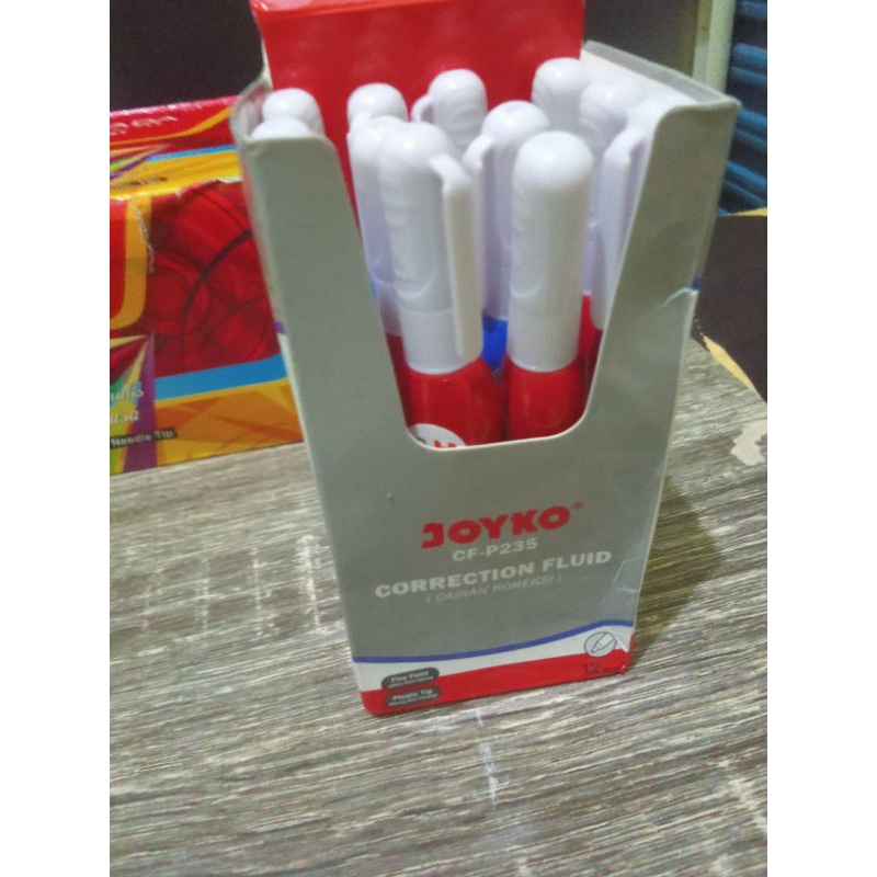 

tipe-x joyko warna merah dan biru