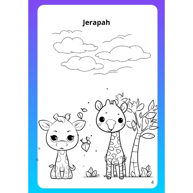 

Menggambar kertas mewarnai anak-anak//hewani//poster//belajar anak