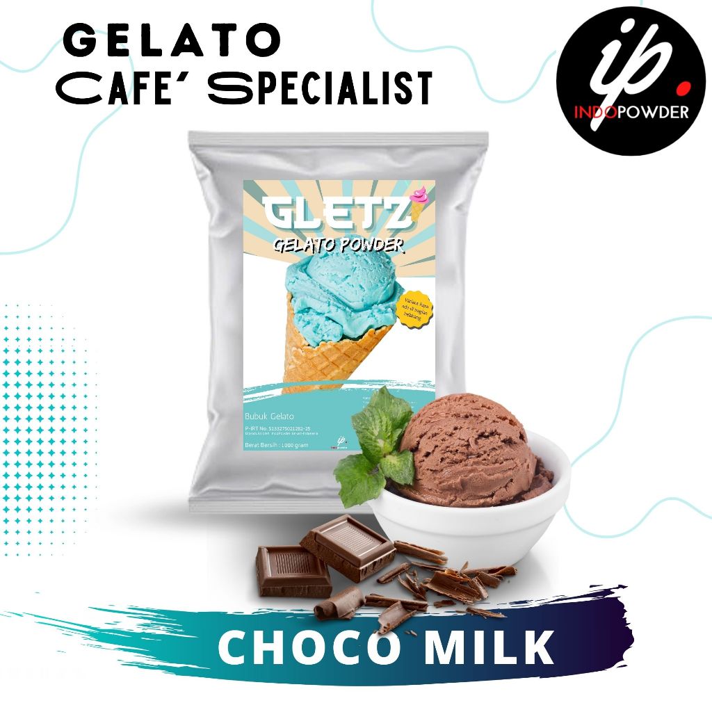 

IP Bogor - Bubuk ICE CREAM GELATO CHOCO MILK 1Kg Untuk Cafe, Waralaba dan Resto