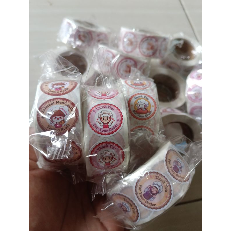 

Stiker Thank you/ selamat menikmati isi 500pcs