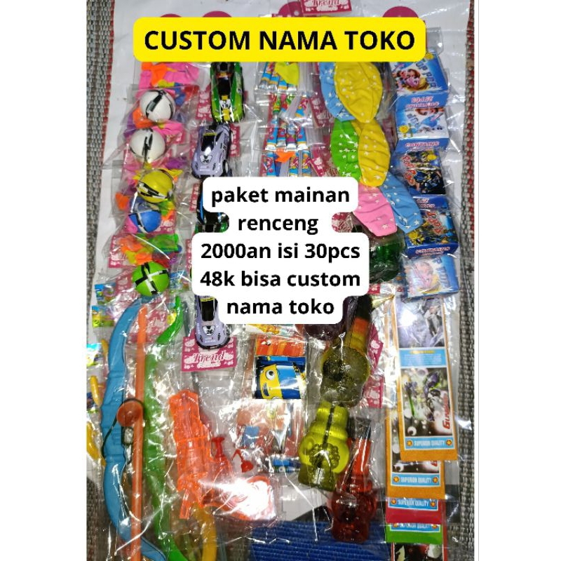 Mainan Anak Murah Isi 30pcs | Mainan Renceng Serba 2000-an