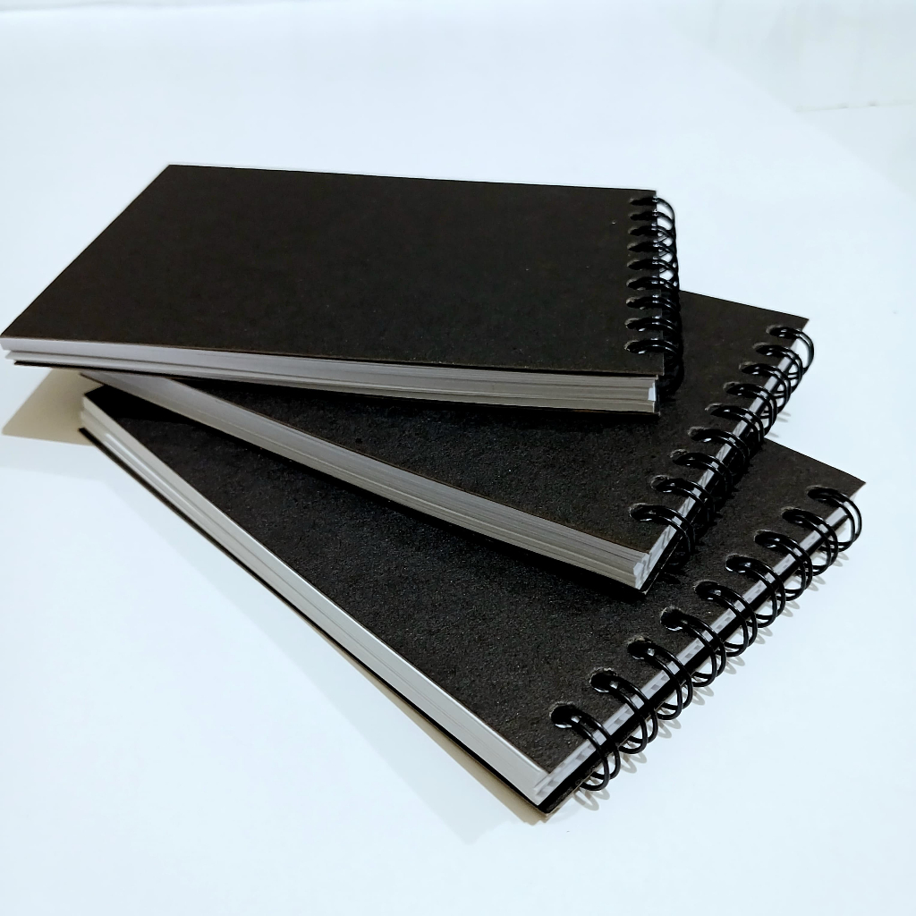 

(Cover Hitam) Buku saku isi 50 lembar ukuran B7 / buku catatan mini / notebook B7 / buku memo kecil
