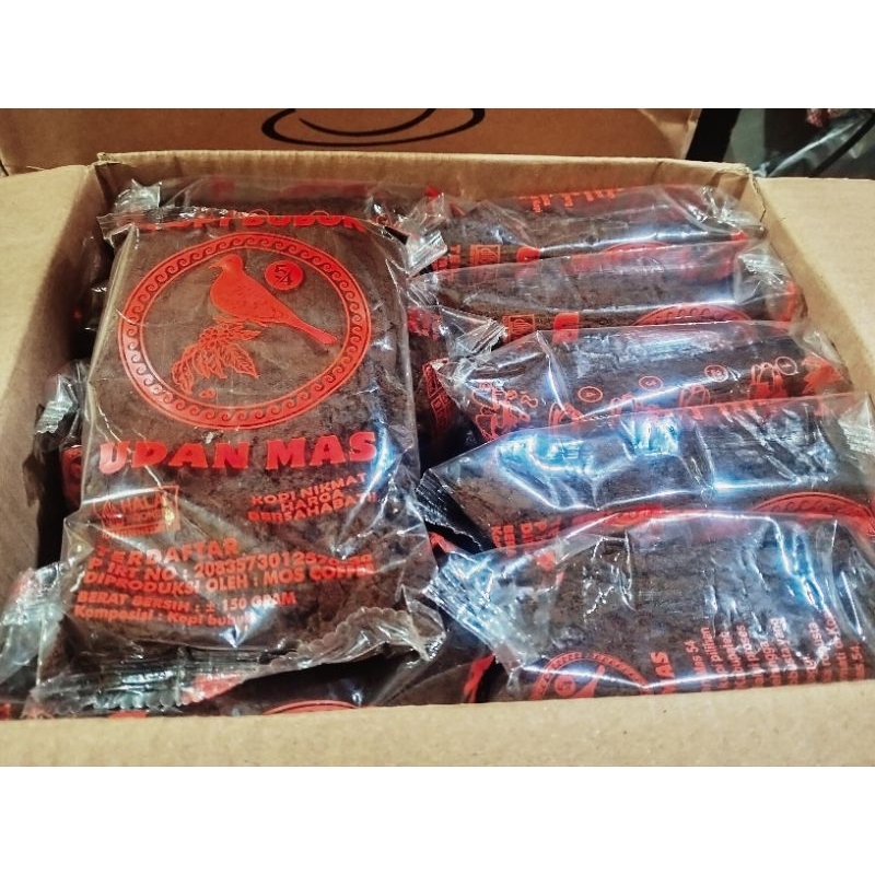 

4 PCS KOPI BUBUK PERKUTUT UDAN MAS 54 OREN / MERAH 150 GRAM X 4 COFFEE MURAH HARGA MERAKYAT GAES KHAS DAMPIT MALANG DENGAN RACIKAN RAHASIA PASTI MANTAPP SAM