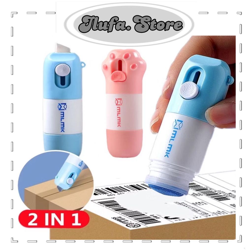 

ILU971 Pemotong tanda terima Penghilang Pesan Mini 2 in 1 Pembuka Paket