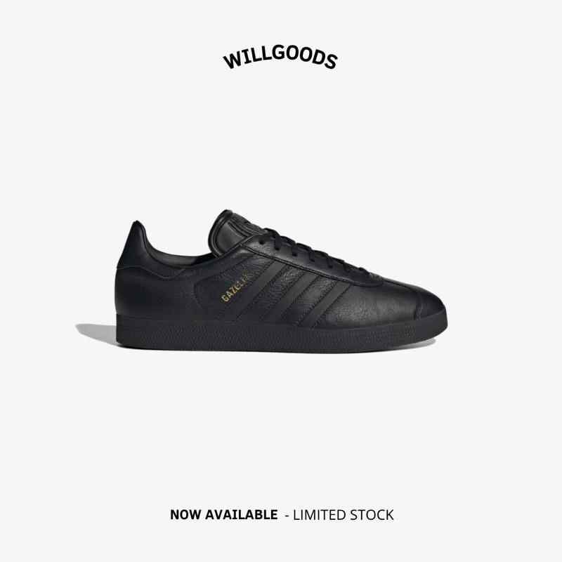 Adidas Gazelle Black Black Gold Original Resmi