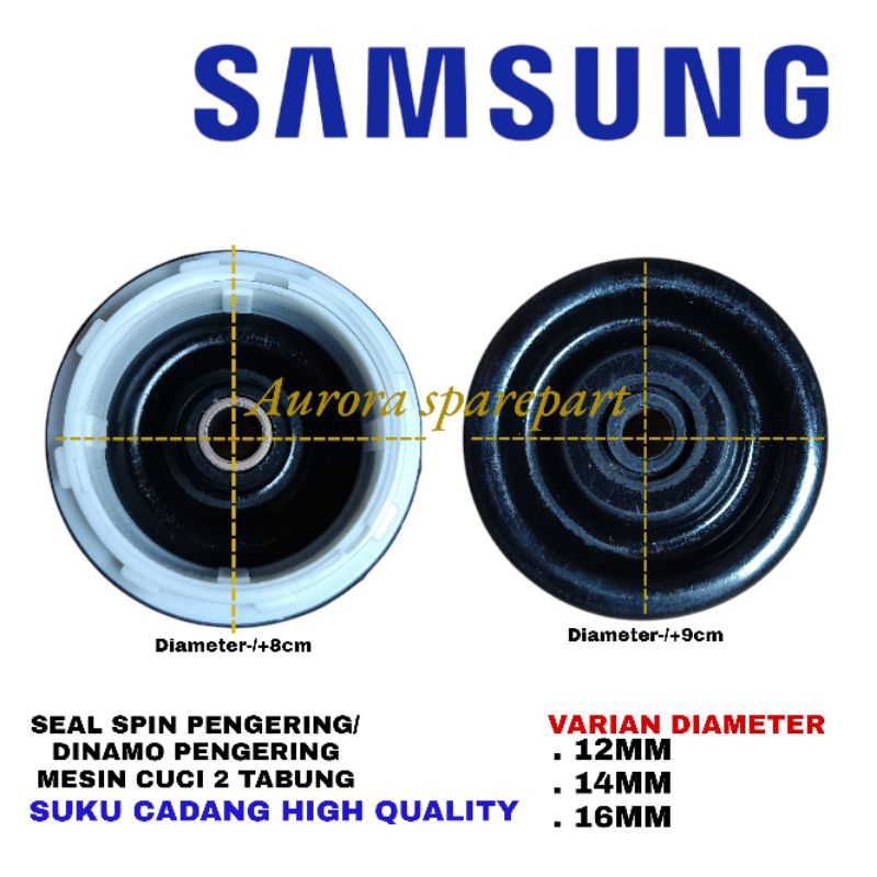 Seal karet spin pengering/dinamo pengering mesin cuci Samsung 2 Tabung pnp pemasangan