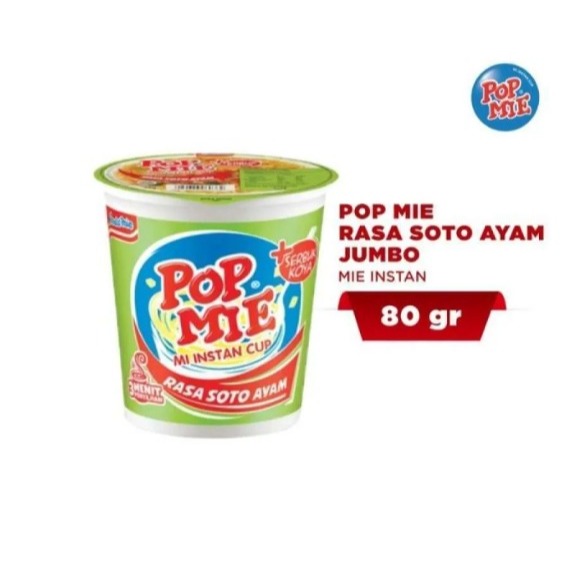 

POP MIE JUMBO RASA SOTO AYAM 1 DUS 24 PCS !!!