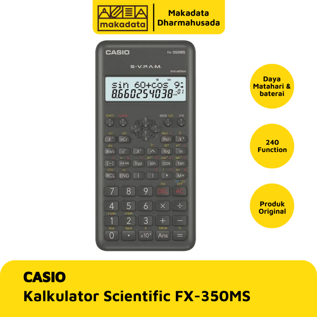 

CALCULATOR | KALKULATOR CASIO FX-350MS (1 PCS)