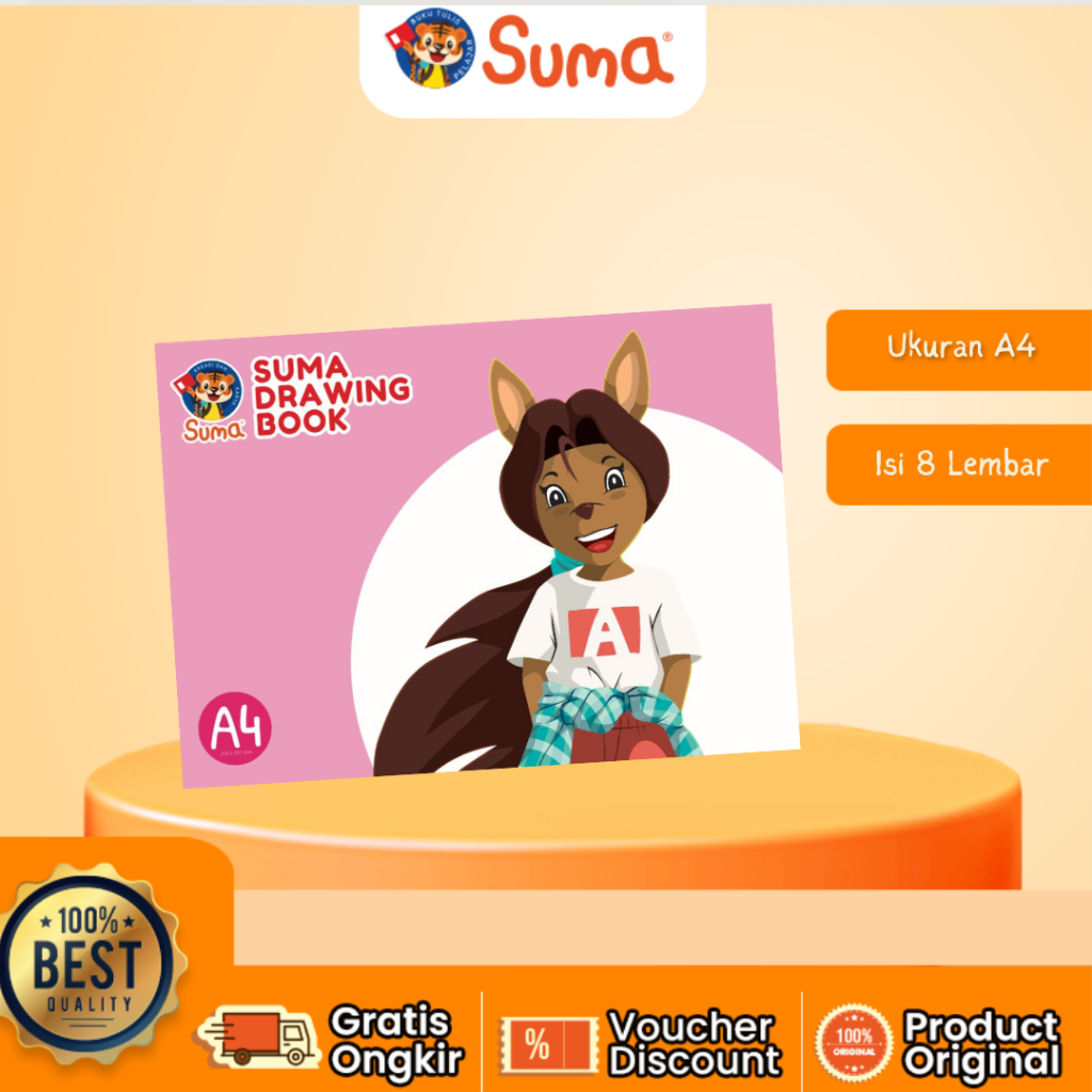 

Suma Buku Gambar A4 - Pink Arini