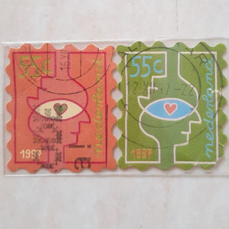 

Perangko Belanda December Stamps 1997 Tahun 1997 set 2pcs