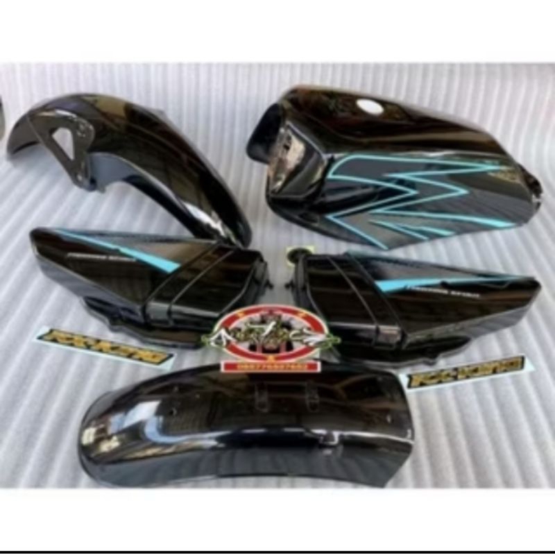 body set rx king paket lengkap rx king full set rx king tahun 2003 se hitam gold dan tahun 1883 1991
