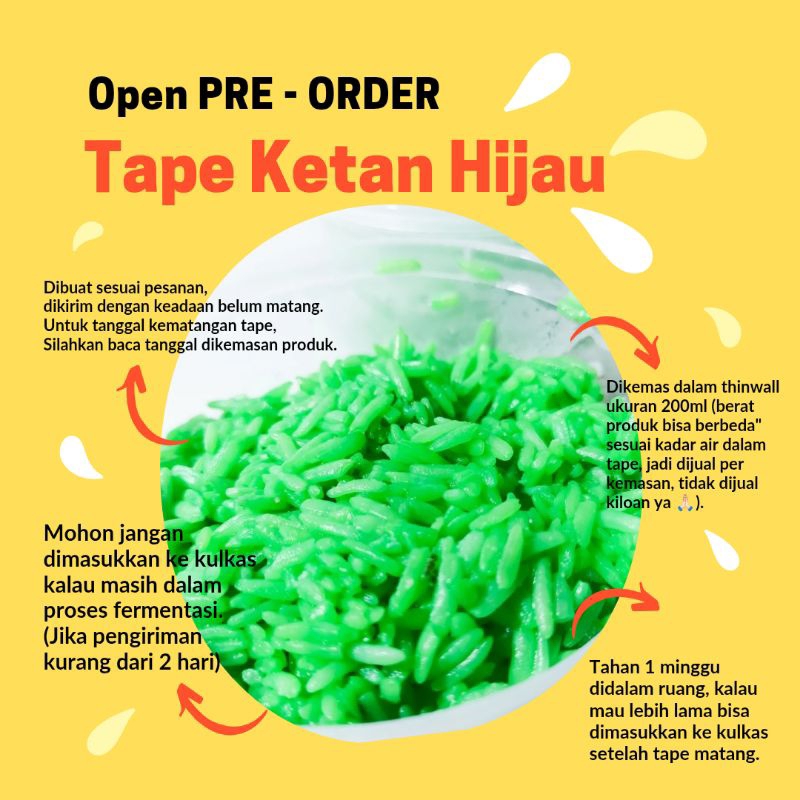 

Tape Ketan Hijau Kemasan thin wall 200ml