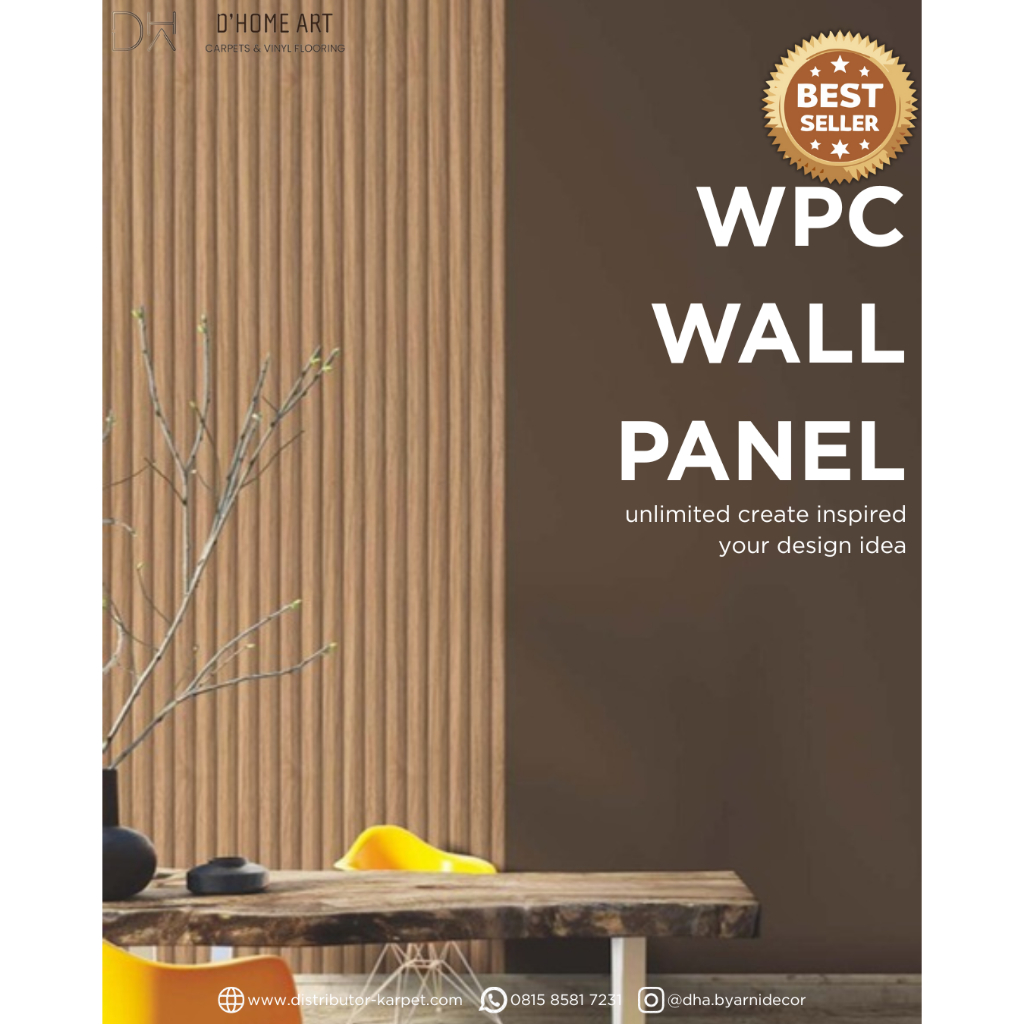 Wall Panel WPC Motif Kayu | Wood Panel Frantinco | Panel Dinding 3m