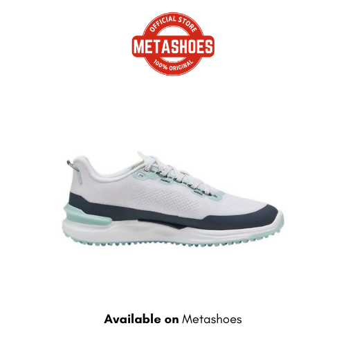 Sepatu Golf Ignite Elevate X Shoes Men's - Puma White-Navy-Modern Mint Original