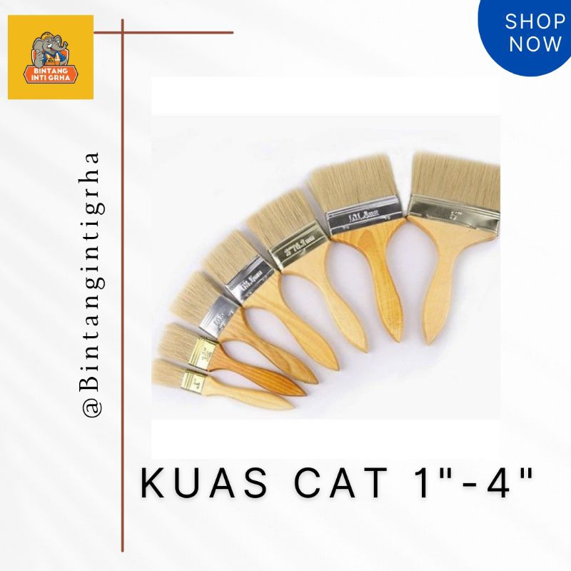 

Kuas Cat /1 INCH /1.5 INCH /2 INCH /2.5 INCH /3 INCH /4 INCH
