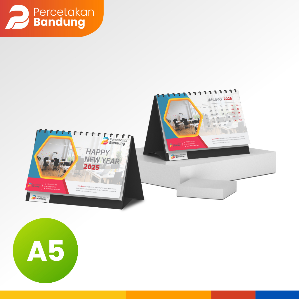 

Kalender Duduk Custom 2025 | Cetak Kalendar Meja A5 | Calender Custum Foto | 6 lembar
