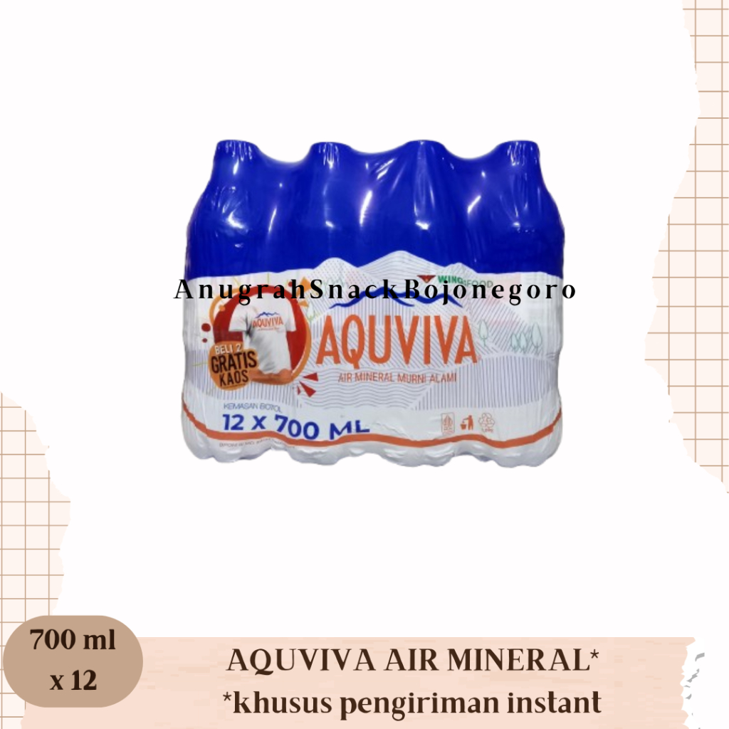 

Aquviva Air Mineral Murni Alami Botol 700ml x 12