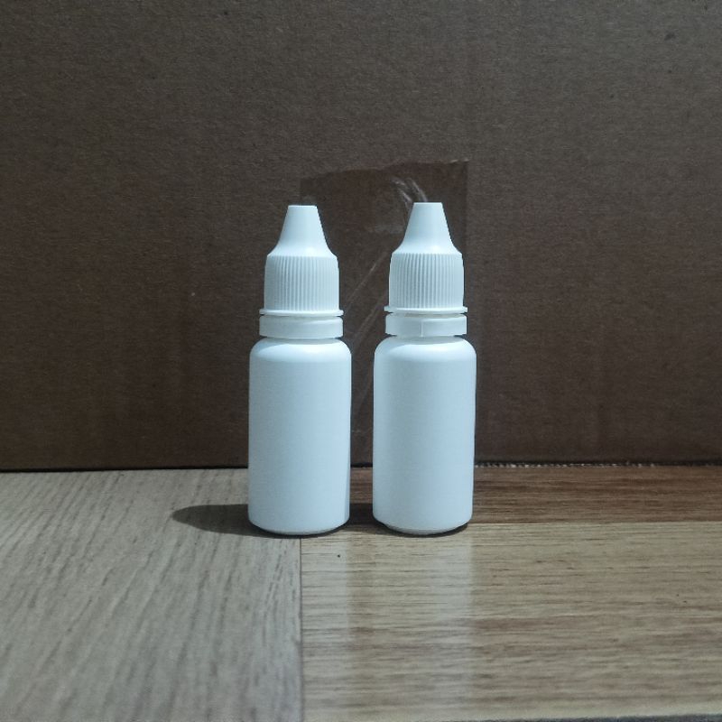 BOTOL TETES 15ML SLIM PUTIH SEGEL/BOTOL TETES MATA 15ML
