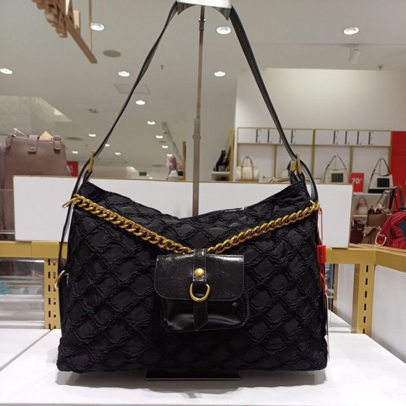 BELLEZZA 6048 Produk Terbaru Original Depstore Mall Tas Shoulder Bag Wanita Sling Parasut Nilon Ring
