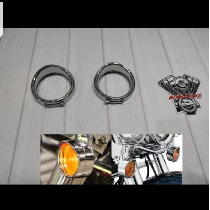 trim sen visor harley touring softail ring sen harley chrome